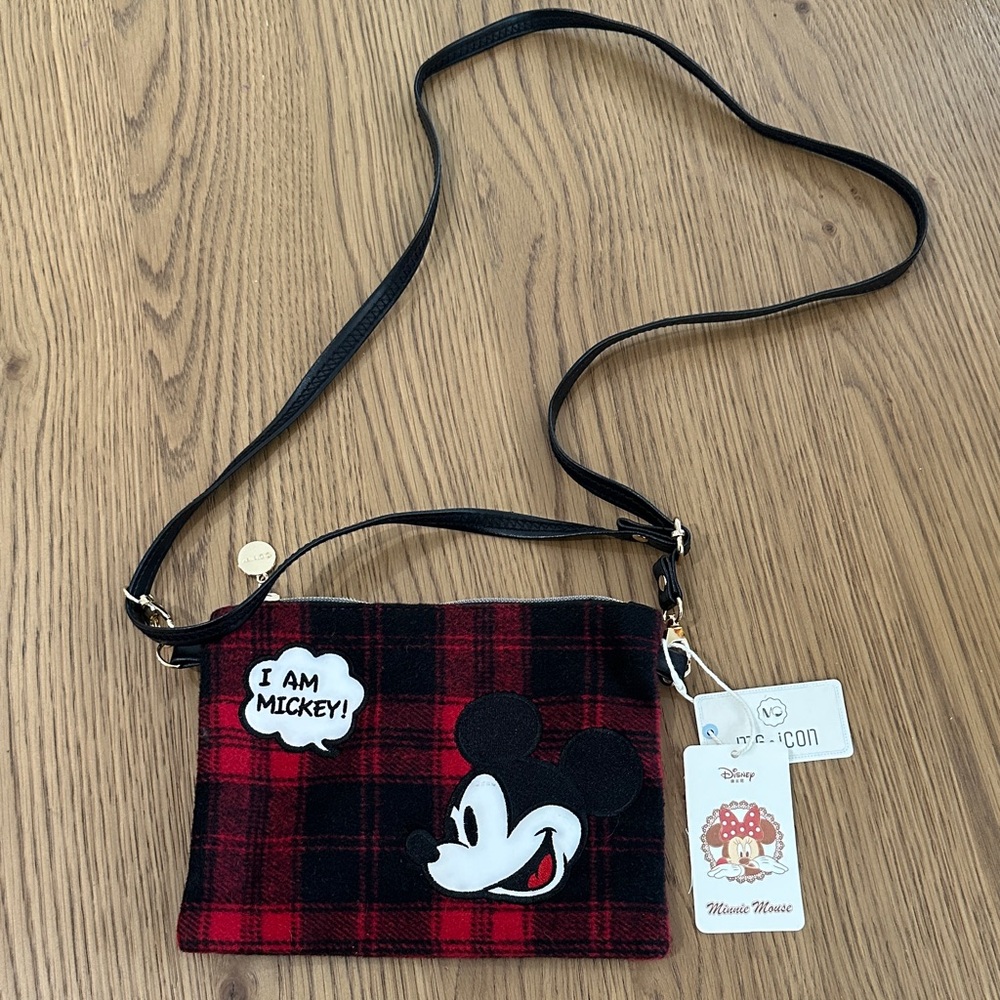 Disney Mickey Mouse Black and Red Crossbody Bag